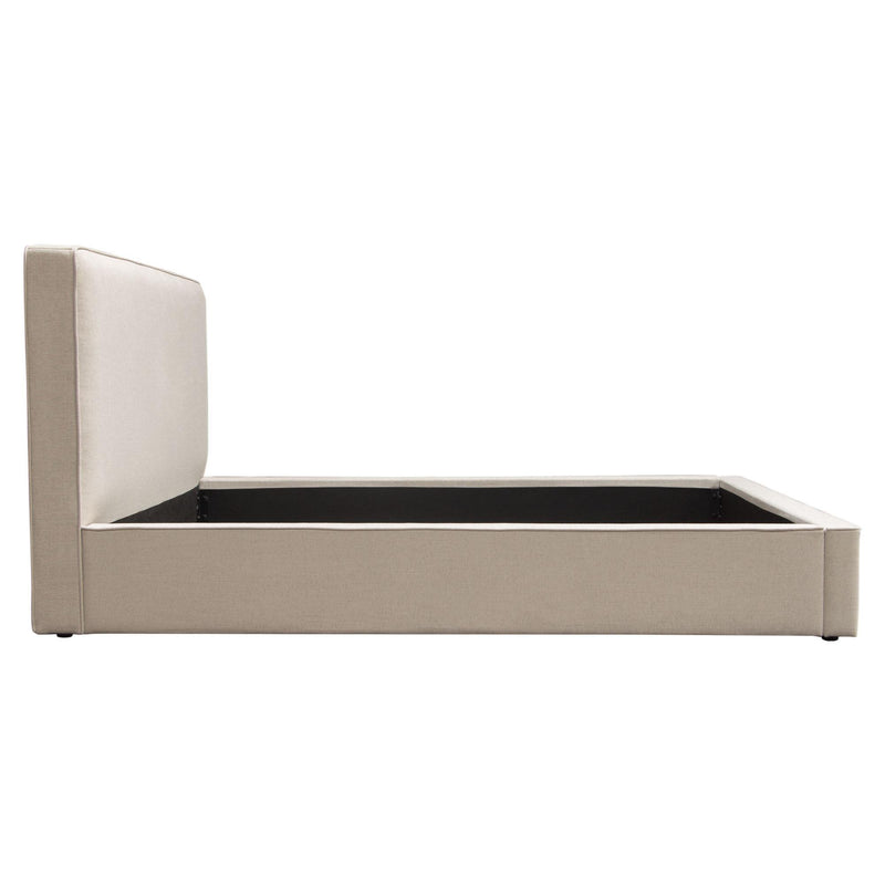 Cloud 43" Low Profile Queen Bed in Sand Fabric by Diamond Sofa - Furniture City (CA)l