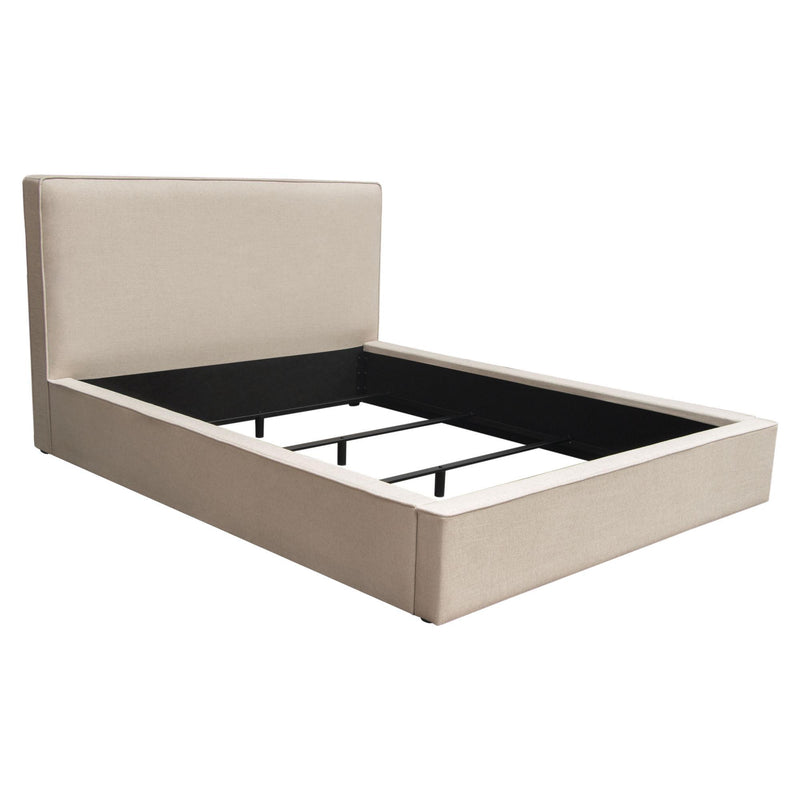 Cloud 43" Low Profile Eastern King Bed in Sand Fabric by Diamond Sofa - Furniture City (CA)l