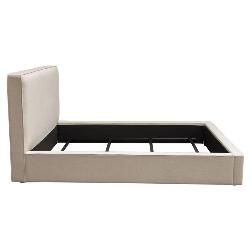 Cloud 43" Low Profile Eastern King Bed in Sand Fabric by Diamond Sofa - Furniture City (CA)l