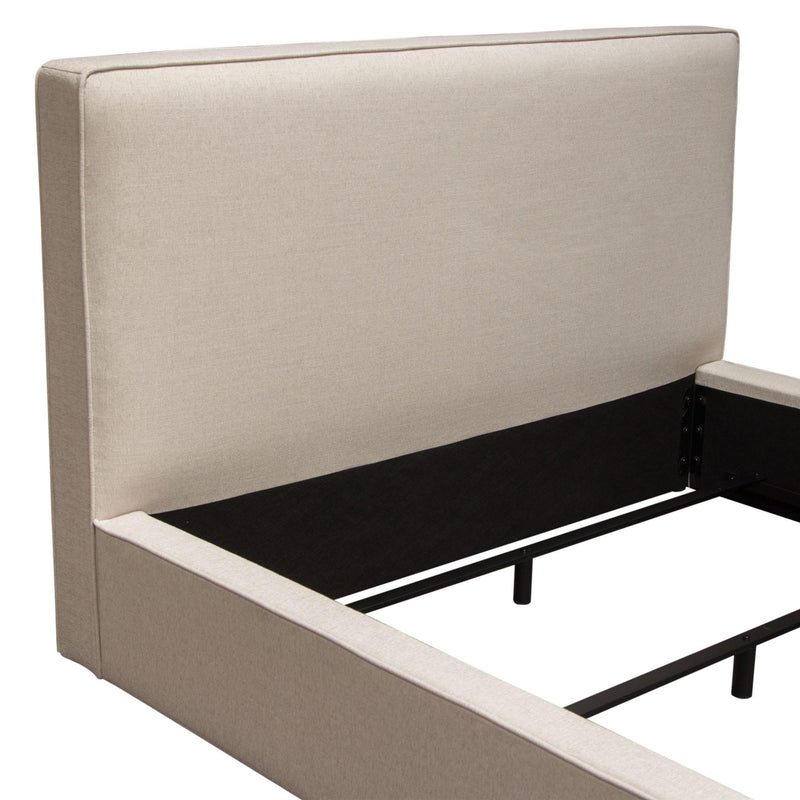 Cloud 43" Low Profile Queen Bed in Sand Fabric by Diamond Sofa - Furniture City (CA)l