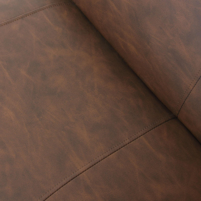 Jordan Armless Accent Chair in Chocolate Leatherette with Chrome Metal Base by Diamond Sofa - Furniture City (CA)l