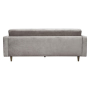 Juniper Tufted Sofa in Champagne Grey Velvet with (2) Bolster Pillows by Diamond Sofa - Furniture City (CA)l