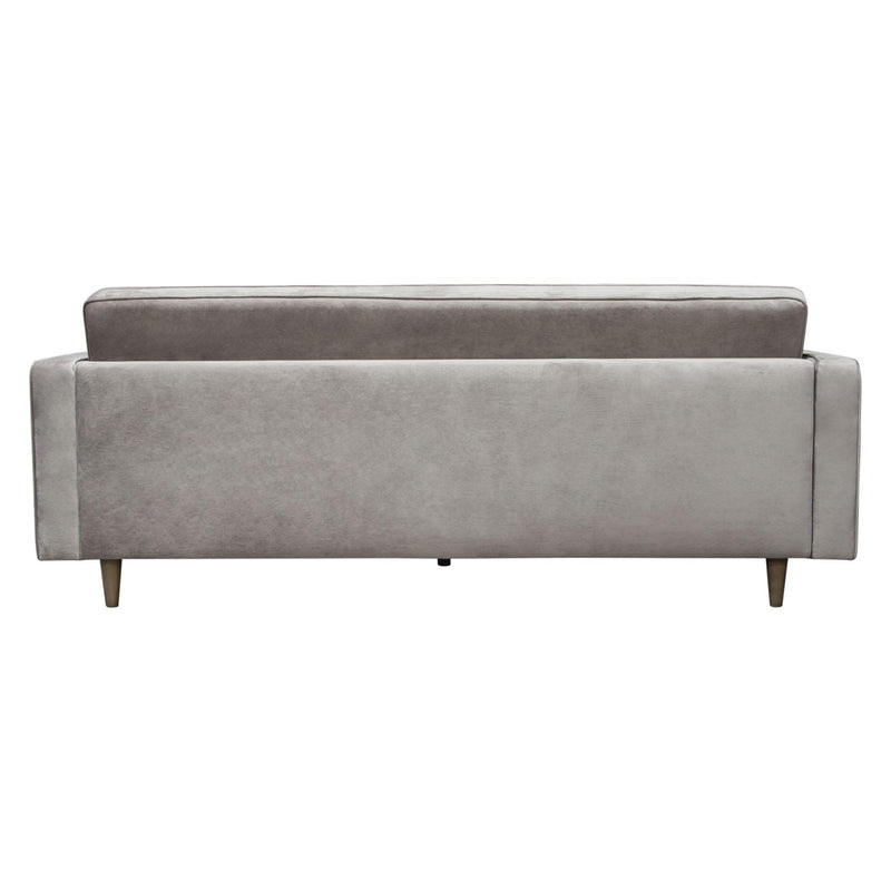 Juniper Tufted Sofa in Champagne Grey Velvet with (2) Bolster Pillows by Diamond Sofa - Furniture City (CA)l