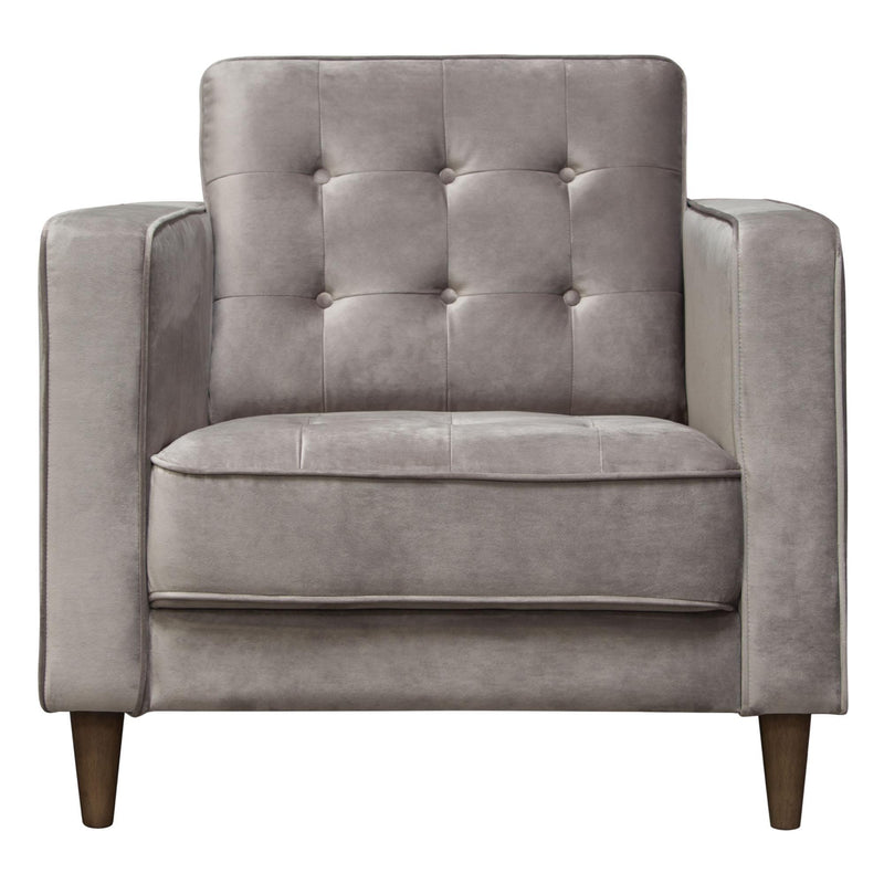 Juniper Tufted Chair in Champagne Grey Velvet by Diamond Sofa - Furniture City (CA)l
