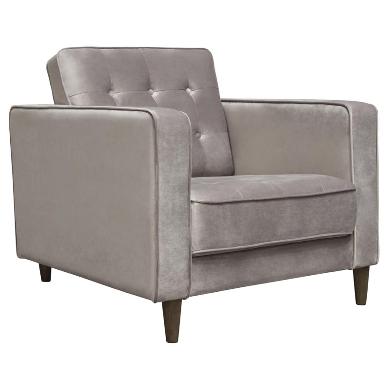 Juniper Tufted Chair in Champagne Grey Velvet by Diamond Sofa - Furniture City (CA)l