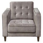 Juniper Tufted Chair in Champagne Grey Velvet by Diamond Sofa - Furniture City (CA)l