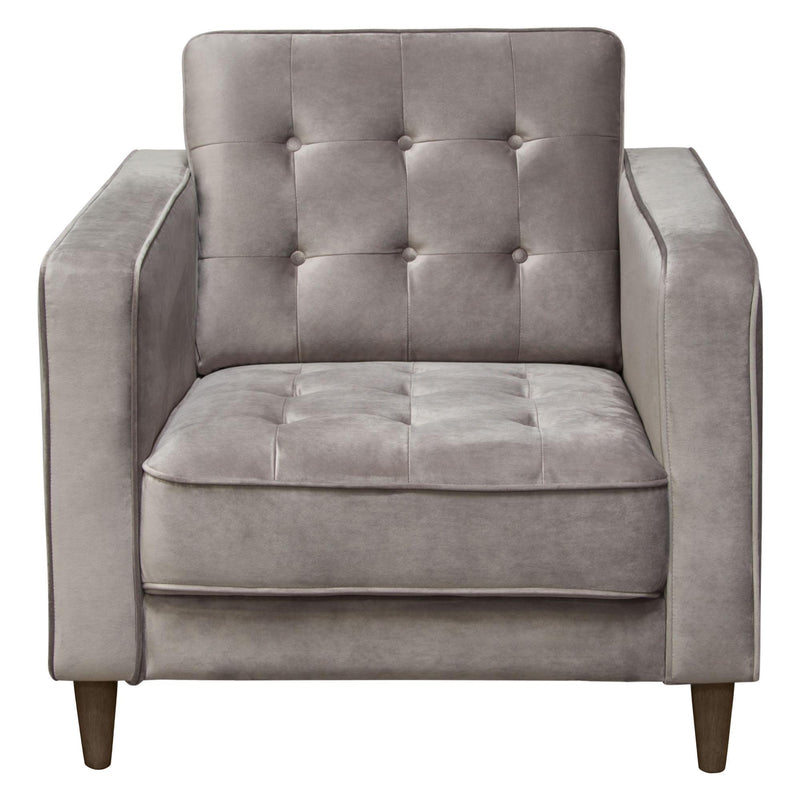 Juniper Tufted Chair in Champagne Grey Velvet by Diamond Sofa - Furniture City (CA)l