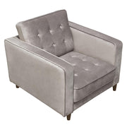 Juniper Tufted Chair in Champagne Grey Velvet by Diamond Sofa - Furniture City (CA)l