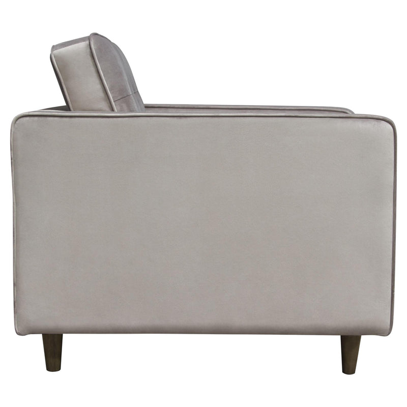 Juniper Tufted Chair in Champagne Grey Velvet by Diamond Sofa - Furniture City (CA)l