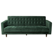 Juniper Tufted Sofa in Hunter Green Velvet with (2) Bolster Pillows by Diamond Sofa - Furniture City (CA)l