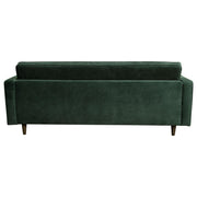 Juniper Tufted Sofa in Hunter Green Velvet with (2) Bolster Pillows by Diamond Sofa - Furniture City (CA)l