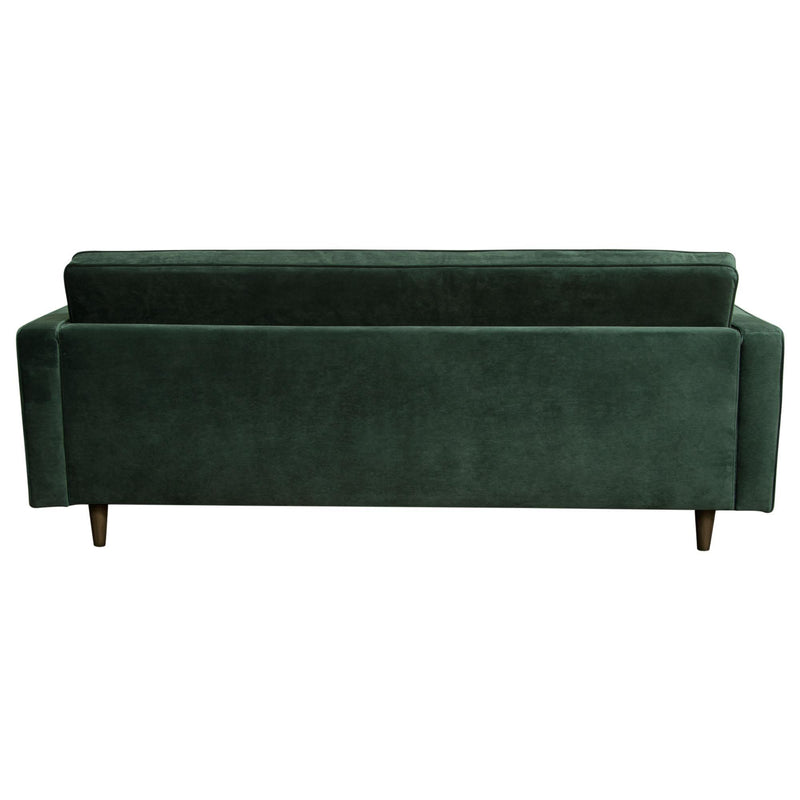 Juniper Tufted Sofa in Hunter Green Velvet with (2) Bolster Pillows by Diamond Sofa - Furniture City (CA)l