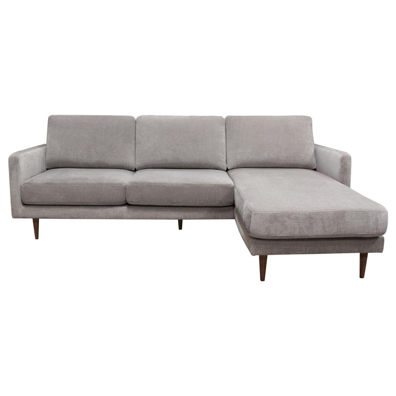Kelsey Reversible Chaise Sectional in Grey Fabric by Diamond Sofa - Furniture City (CA)l