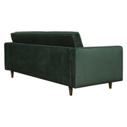 Juniper Tufted Sofa in Hunter Green Velvet with (2) Bolster Pillows by Diamond Sofa - Furniture City (CA)l