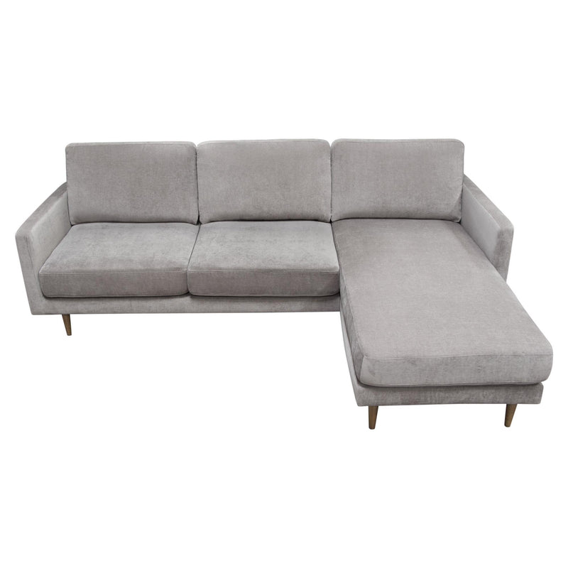 Kelsey Reversible Chaise Sectional in Grey Fabric by Diamond Sofa - Furniture City (CA)l
