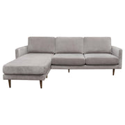 Kelsey Reversible Chaise Sectional in Grey Fabric by Diamond Sofa - Furniture City (CA)l