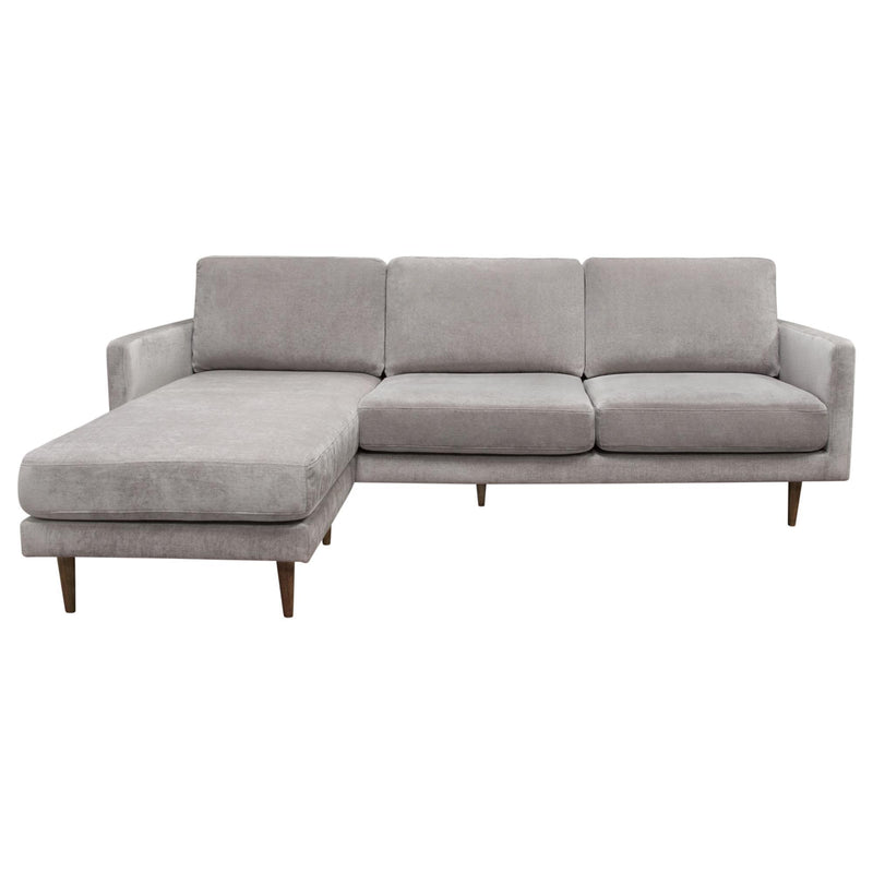 Kelsey Reversible Chaise Sectional in Grey Fabric by Diamond Sofa - Furniture City (CA)l