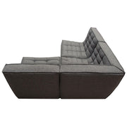 Marshall 3PC Corner Modular Sectional w/ Scooped Seat in Grey Fabric by Diamond Sofa - Furniture City (CA)l