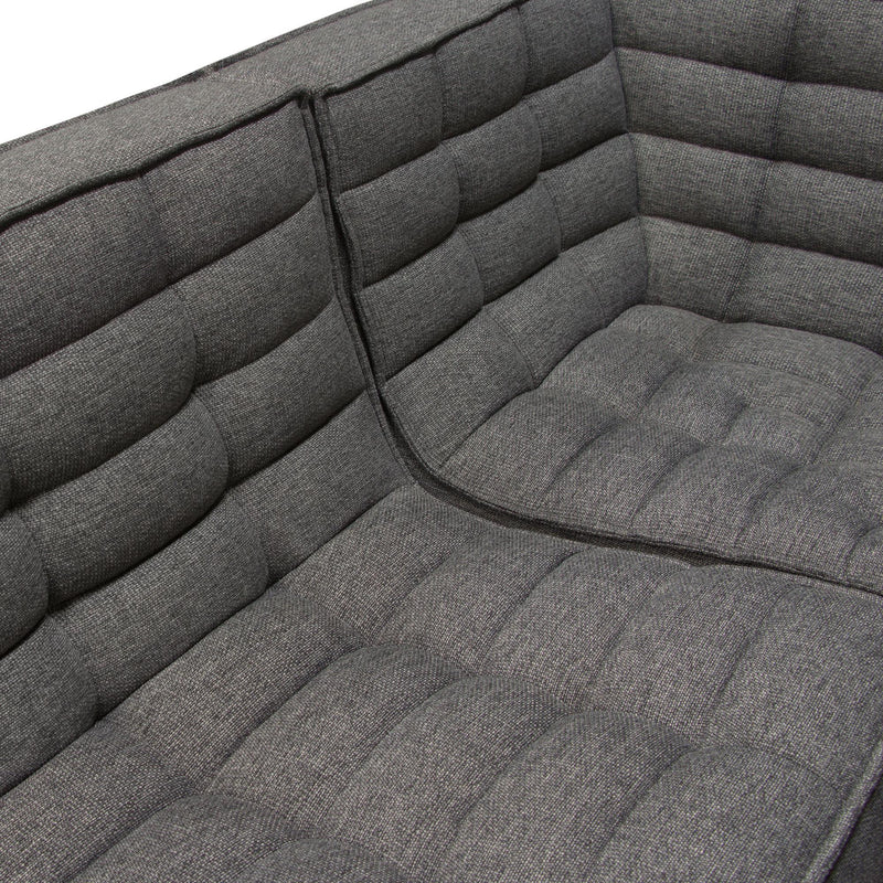 Marshall 3PC Corner Modular Sectional w/ Scooped Seat in Grey Fabric by Diamond Sofa - Furniture City (CA)l