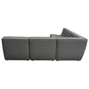 Marshall 5PC Corner Modular Sectional w/ Scooped Seat in Grey Fabric by Diamond Sofa - Furniture City (CA)l