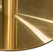 Stella 36" Round Dining Table w/ Faux Marble Top and Brushed Gold Metal Base by Diamond Sofa - Furniture City (CA)l