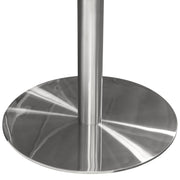 Stella 36" Round Dining Table w/ Faux Marble Top and Brushed Silver Metal Base by Diamond Sofa - Furniture City (CA)l