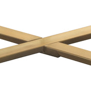Vida Rectangle Cocktail Table w/ Faux Marble Top and Brushed Gold Metal Frame by Diamond Sofa - Furniture City (CA)l