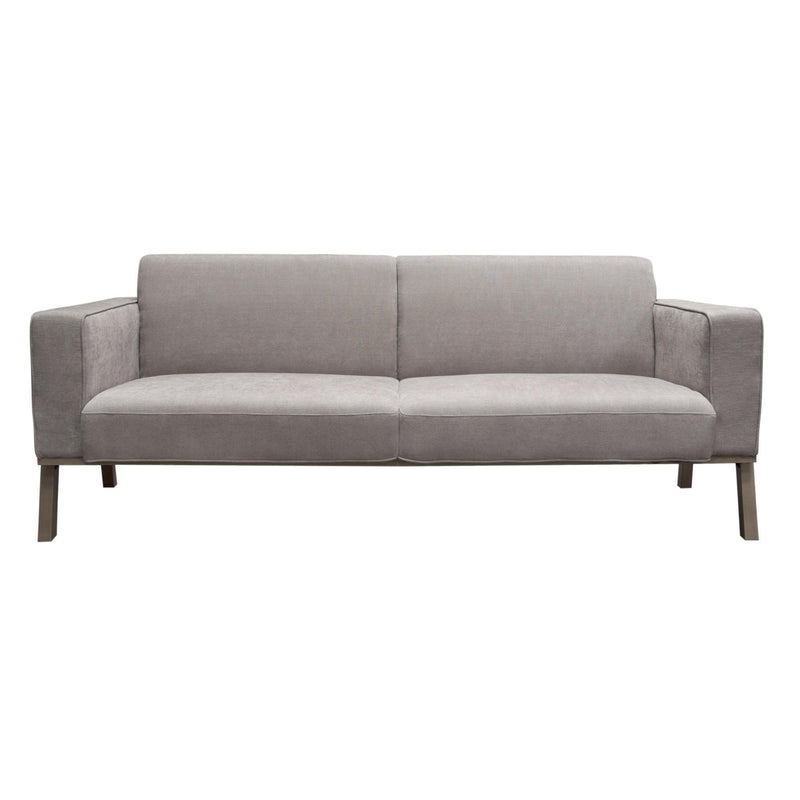 Blair Sofa in Grey Fabric with Curved Wood Leg Detail by Diamond Sofa - Furniture City (CA)l