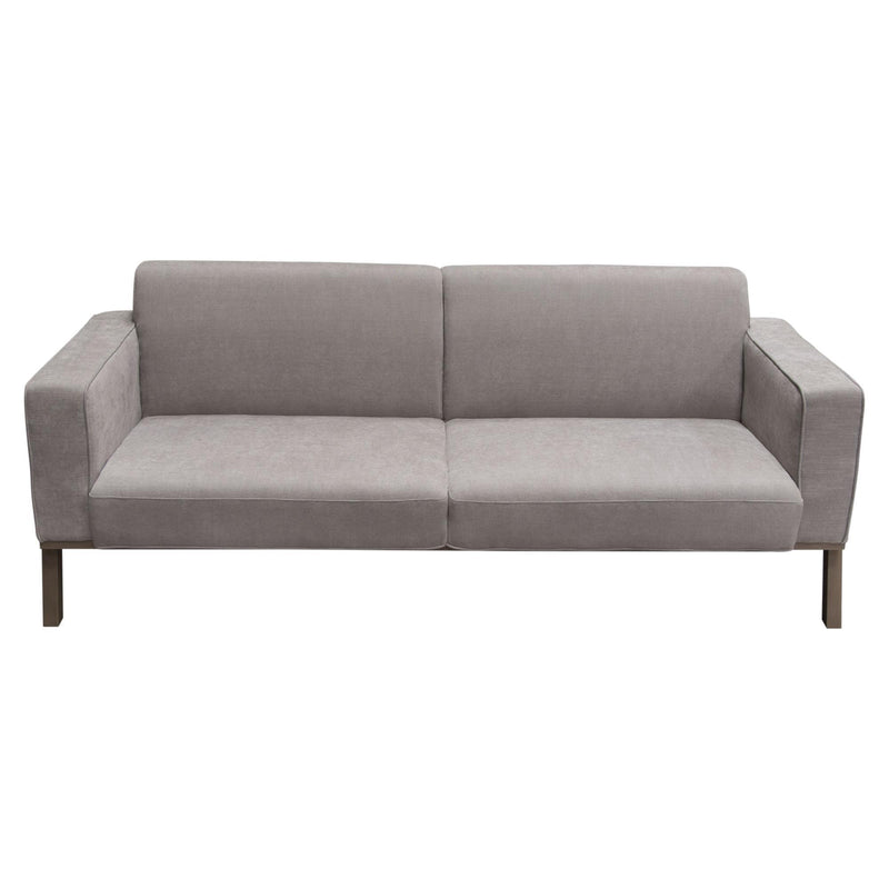 Blair Sofa in Grey Fabric with Curved Wood Leg Detail by Diamond Sofa - Furniture City (CA)l