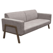 Blair Sofa in Grey Fabric with Curved Wood Leg Detail by Diamond Sofa - Furniture City (CA)l