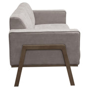 Blair Sofa in Grey Fabric with Curved Wood Leg Detail by Diamond Sofa - Furniture City (CA)l