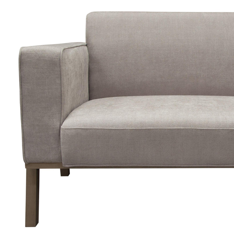 Blair Sofa in Grey Fabric with Curved Wood Leg Detail by Diamond Sofa - Furniture City (CA)l