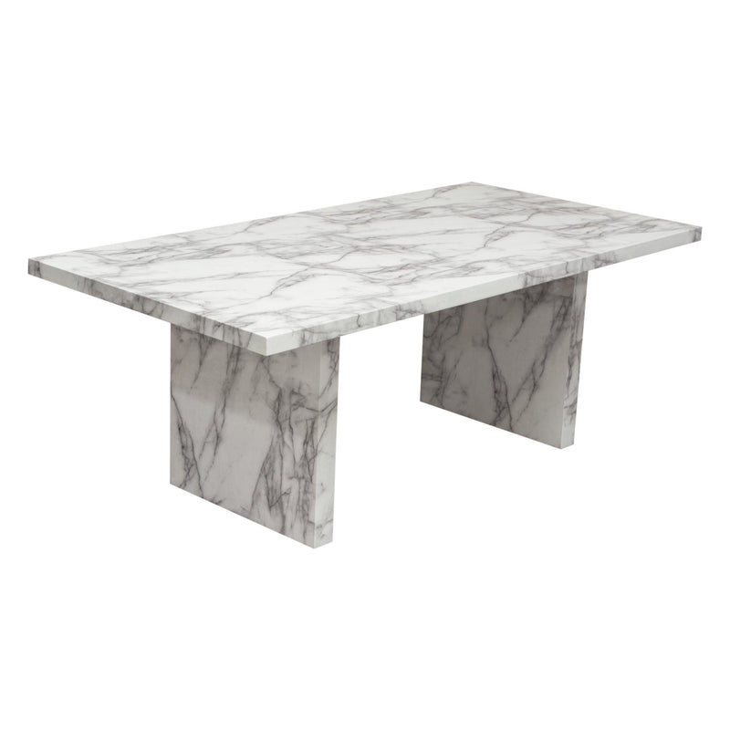 Icon Faux Marble Rectangular Dining Table by Diamond Sofa - Furniture City (CA)l