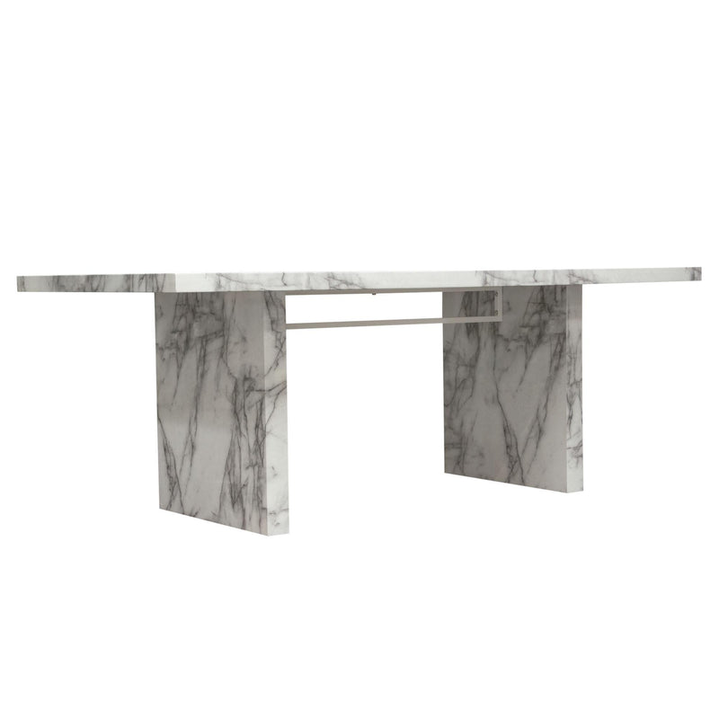 Icon Faux Marble Rectangular Dining Table by Diamond Sofa - Furniture City (CA)l