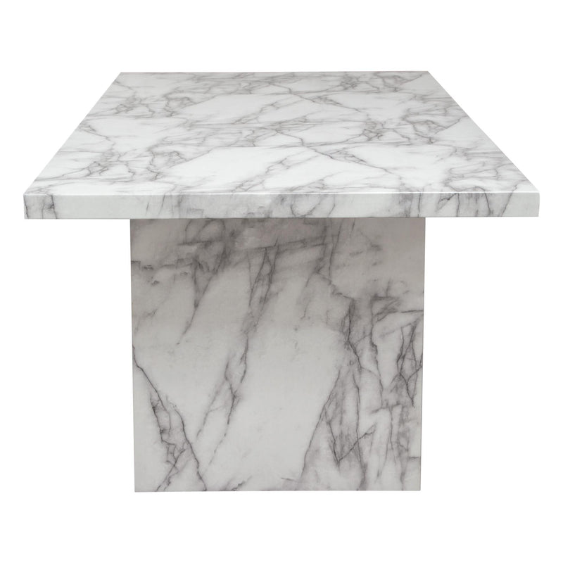 Icon Faux Marble Rectangular Dining Table by Diamond Sofa - Furniture City (CA)l
