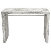 Icon Faux Marble Waterfall Bar Height Table by Diamond Sofa - Furniture City (CA)l