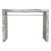 Icon Faux Marble Waterfall Bar Height Table by Diamond Sofa - Furniture City (CA)l