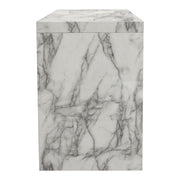 Icon Faux Marble Waterfall Bar Height Table by Diamond Sofa - Furniture City (CA)l