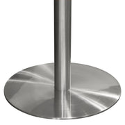 Stella 36" Round Bar Height Table w/ Faux Marble Top and Brushed Silver Metal Base by Diamond Sofa - Furniture City (CA)l