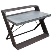 Barclay Zinc Top Writing Desk w/ Mango Wood & Iron Base by Diamond Sofa - Furniture City (CA)l
