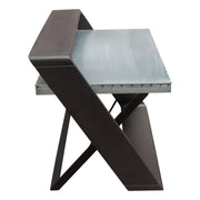 Barclay Zinc Top Writing Desk w/ Mango Wood & Iron Base by Diamond Sofa - Furniture City (CA)l