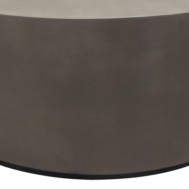 Montage Round Natural Cement Cocktail Table by Diamond Sofa - Furniture City (CA)l