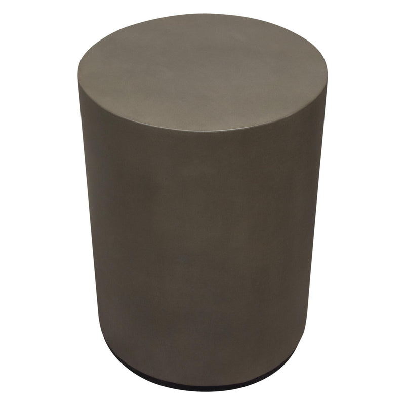 Montage Round Natural Cement End Table by Diamond Sofa - Furniture City (CA)l