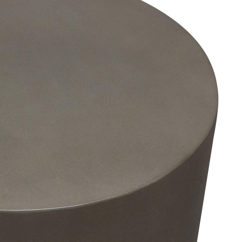 Montage Round Natural Cement End Table by Diamond Sofa - Furniture City (CA)l