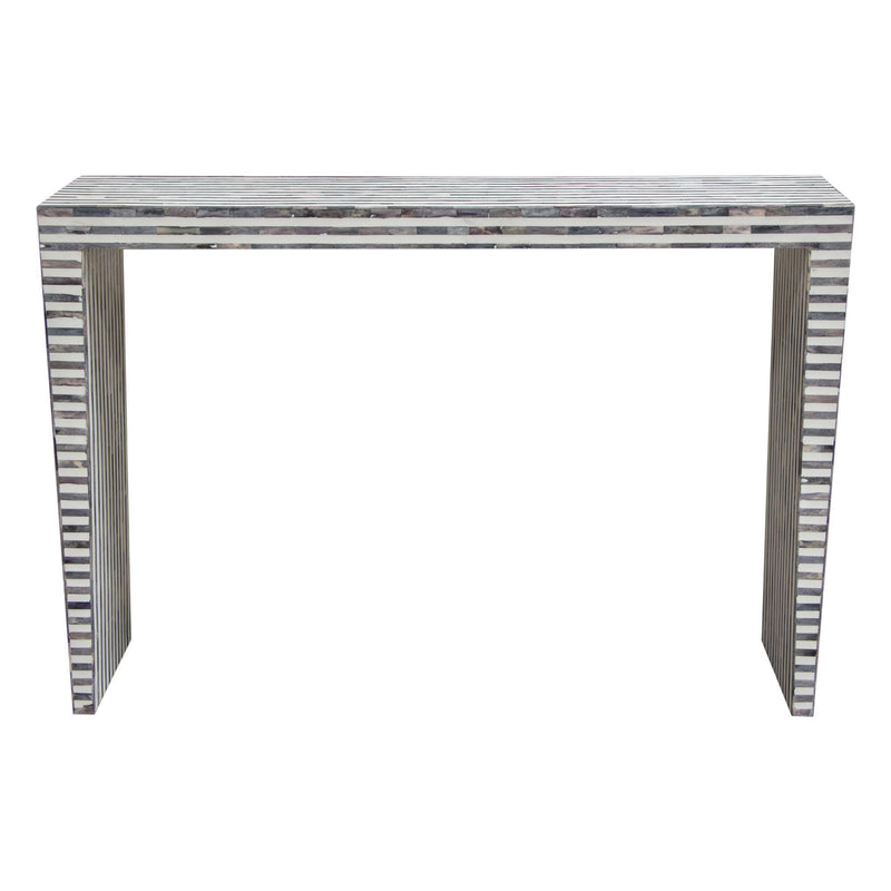 Mosaic Console Table w/ Bone Inlay in Linear Pattern by Diamond Sofa - Furniture City (CA)l