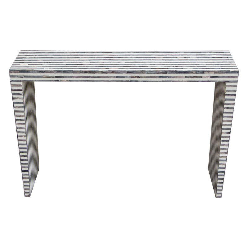 Mosaic Console Table w/ Bone Inlay in Linear Pattern by Diamond Sofa - Furniture City (CA)l