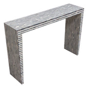 Mosaic Console Table w/ Bone Inlay in Linear Pattern by Diamond Sofa - Furniture City (CA)l