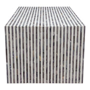 Mosaic Cocktail Table w/ Bone Inlay in Linear Pattern by Diamond Sofa - Furniture City (CA)l
