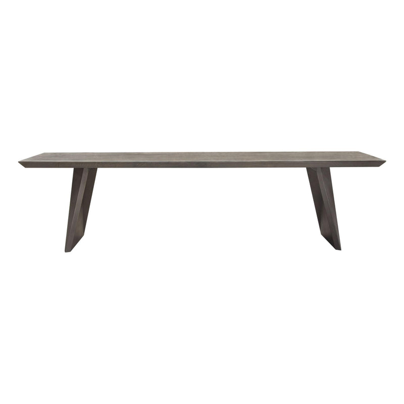 Motion Solid Mango Wood Dining/Accent Bench in Smoke Grey Finish w/ Silver Metal Inlay by Diamond Sofa - Furniture City (CA)l