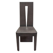 Motion 2-Pack Solid Mango Wood Dining Chair in Smoke Grey Finish w/ Silver Metal Inlay by Diamond Sofa - Furniture City (CA)l